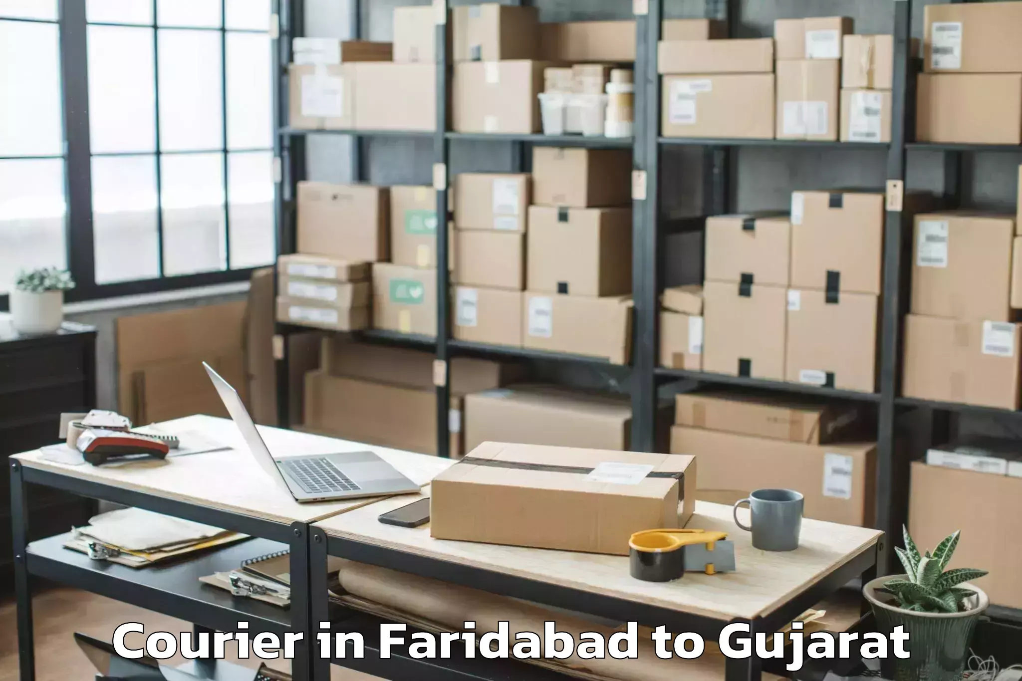 Leading Faridabad to Talaja Courier Provider